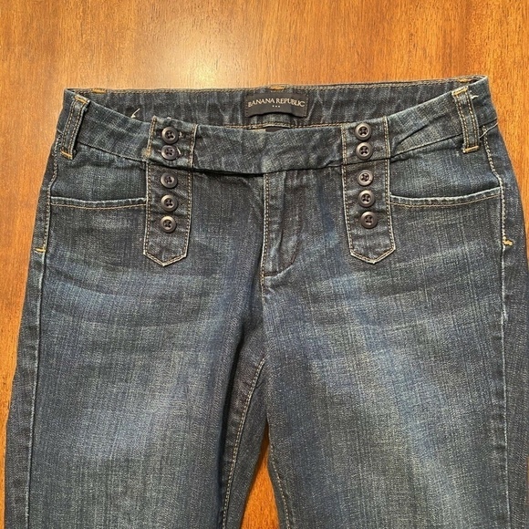 Banana Republic Women Sz 2 Stretch Boot Cut Jeans - Picture 3 of 7